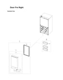 Right freezer door parts