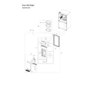 Samsung RF29A9771SG/AA-00 right refrigerator door parts diagram