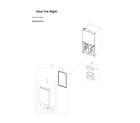 Samsung RF29A9771SR/AA-00 right freezer door parts diagram