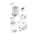 Samsung RF323TEDBBC/AA-00 freezer parts diagram