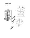 Freezer door parts