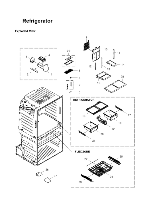Refrigerator parts
