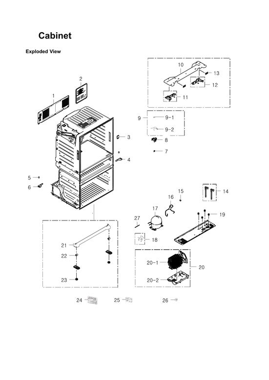 Cabinet parts