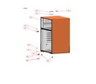 Kenmore 11160495220 cabinet parts diagram