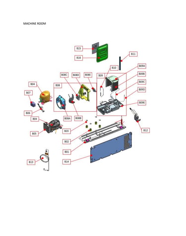 Machine room parts