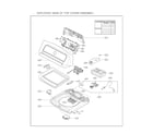 LG WT7005CW/03 top cover assy diagram