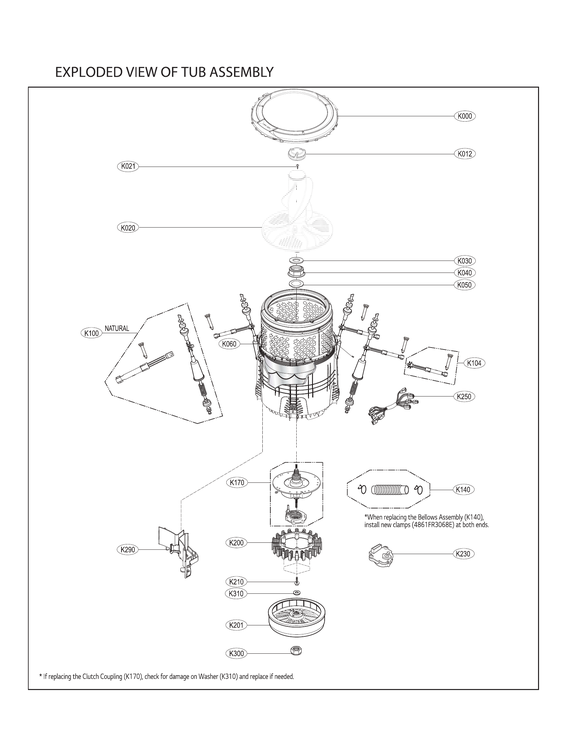 Tub assy