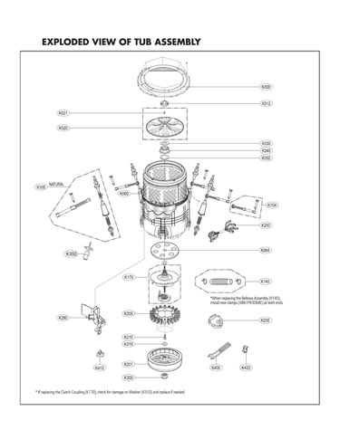 Tub assy