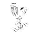 Samsung RFG29THDBP/XAA-00 freezer parts diagram