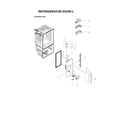 Samsung RFG29THDBP/XAA-00 left refrigerator door parts diagram