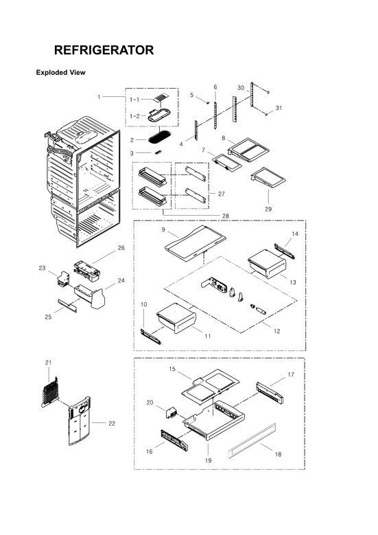 Refrigerator parts