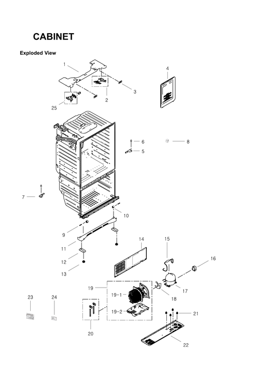 Cabinet parts