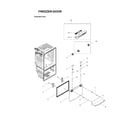 Samsung RFG29THDPN/XAA-00 freezer door parts diagram