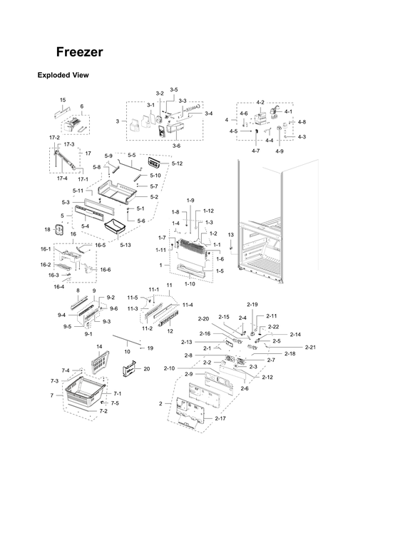 Freezer parts
