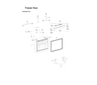Samsung RFG29THDWP/XAA-00 freezer door parts diagram