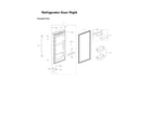 Samsung RFG29THDWP/XAA-00 right refrigerator door parts diagram