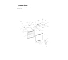 Samsung RFG297ACRS/XAC-00 freezer door parts diagram