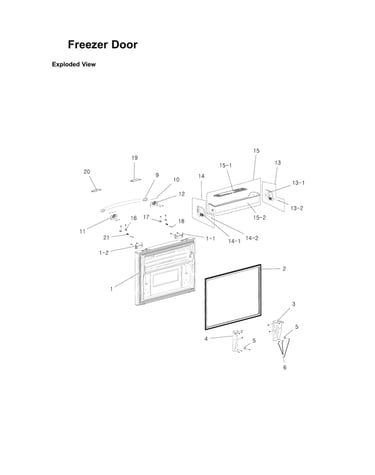 Freezer door parts