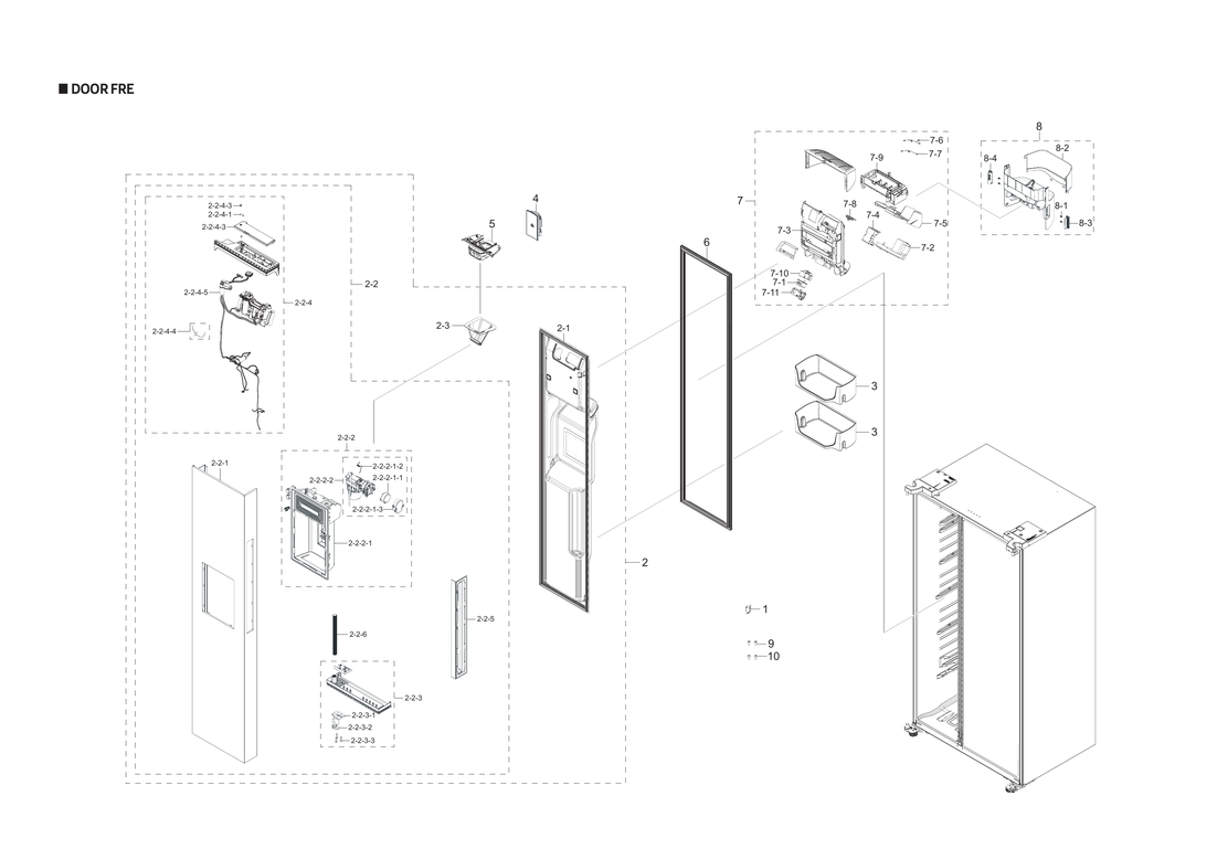 FREEZER DOOR PARTS