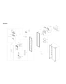Freezer door parts