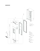 Refrigerator door parts