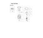 Samsung WA45H7000AW/AA-11 tub parts assy diagram