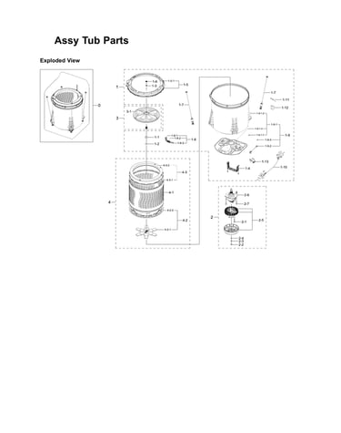Tub parts assy
