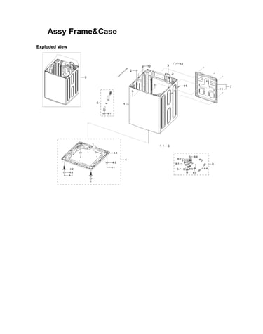 Frame & case assy