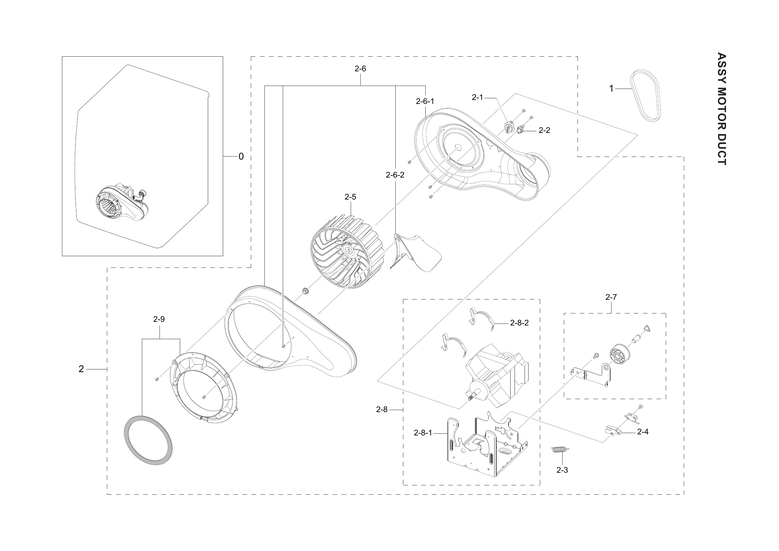 MOTOR DUCT ASSY