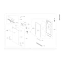 Samsung DW80R2031UG/AA-00 door assy diagram