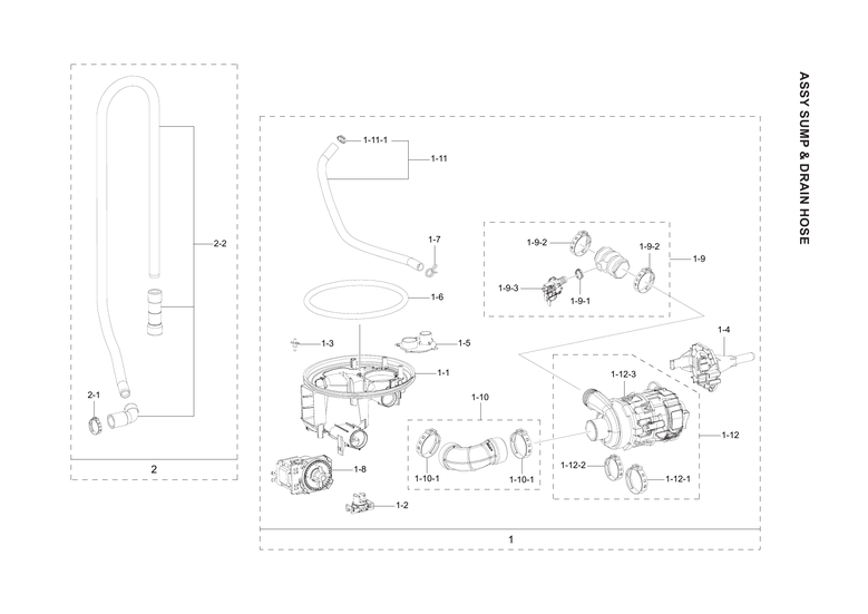 SUMP & DRAIN HOSE ASSY