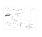 Samsung DW80R2031UG/AA-00 case assy diagram