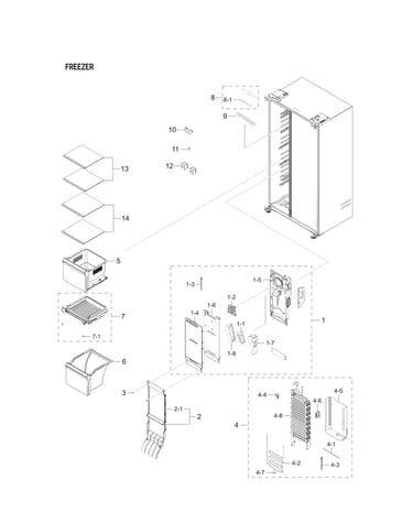 Freezer parts