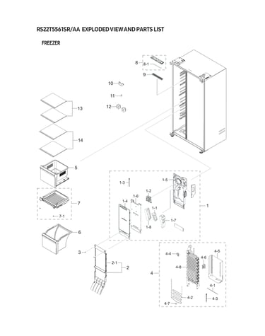 Freezer parts