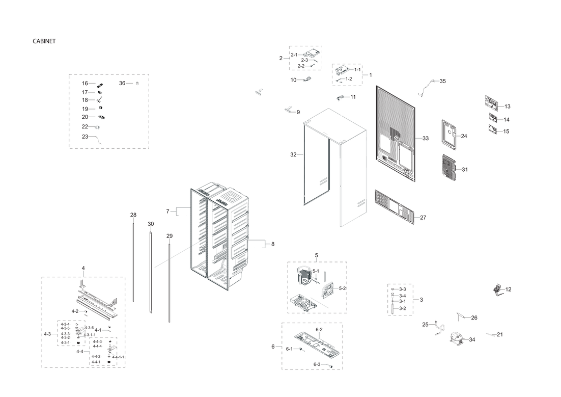 Cabinet parts