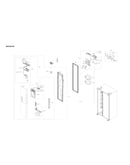 Freezer door parts