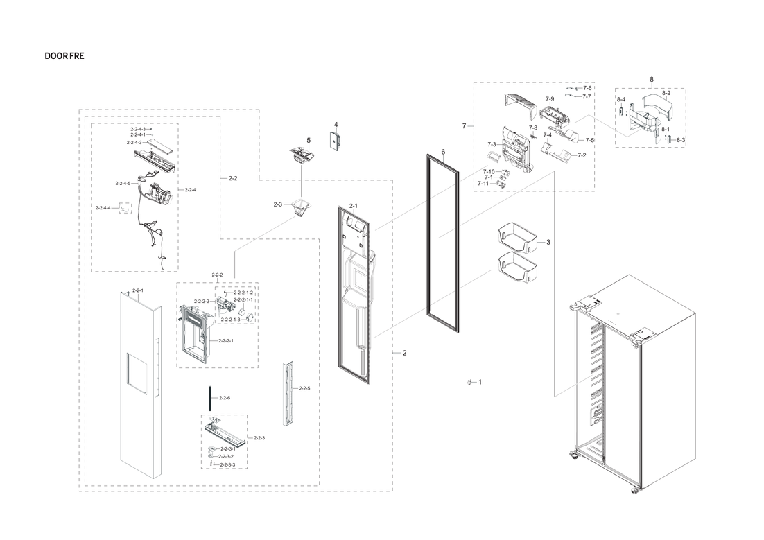 FREEZER DOOR PARTS