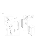 Freezer door parts