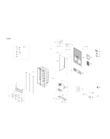 Cabinet parts