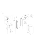 Freezer door parts