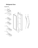 Refrigerator door parts