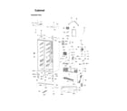 Samsung RSG307AABP/XAA-00 cabinet parts diagram