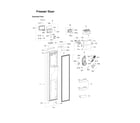 Samsung RSG307AABP/XAA-00 freezer door parts diagram