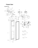Freezer door parts