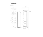 Samsung RSG307AABP/XAA-00 refrigerator door parts diagram