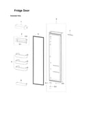 Refrigerator door parts