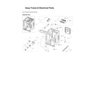 Samsung WF45B6300AC/US-00 frame & electrical parts assy diagram