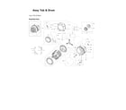 Samsung WF45B6300AC/US-00 tub & drum assy diagram