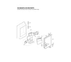 LG LFX25992ST/00 ice maker & ice bin parts diagram