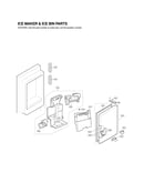 Ice maker & ice bin parts